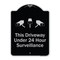 Signmission Designer Series-This Driveway Under 24 Hour Surveillance With Graphics, 24" H, BS-1824-9748 A-DES-BS-1824-9748 - alternate 1